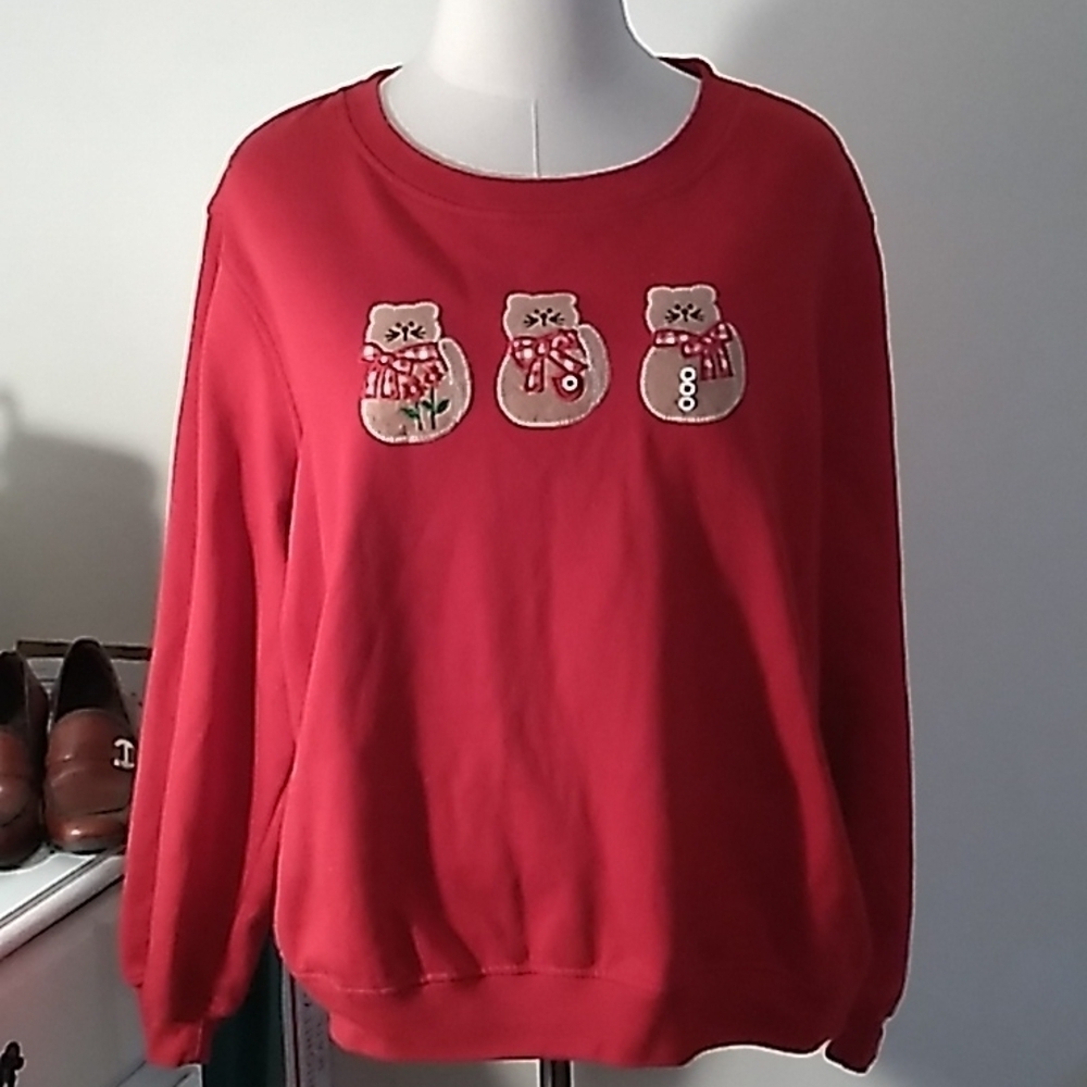 Rebecca Malone XL red crazy cat lady sweatshirt